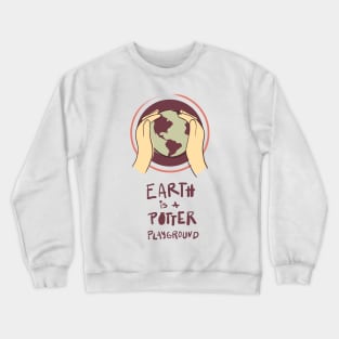 Pottery artist playground Crewneck Sweatshirt